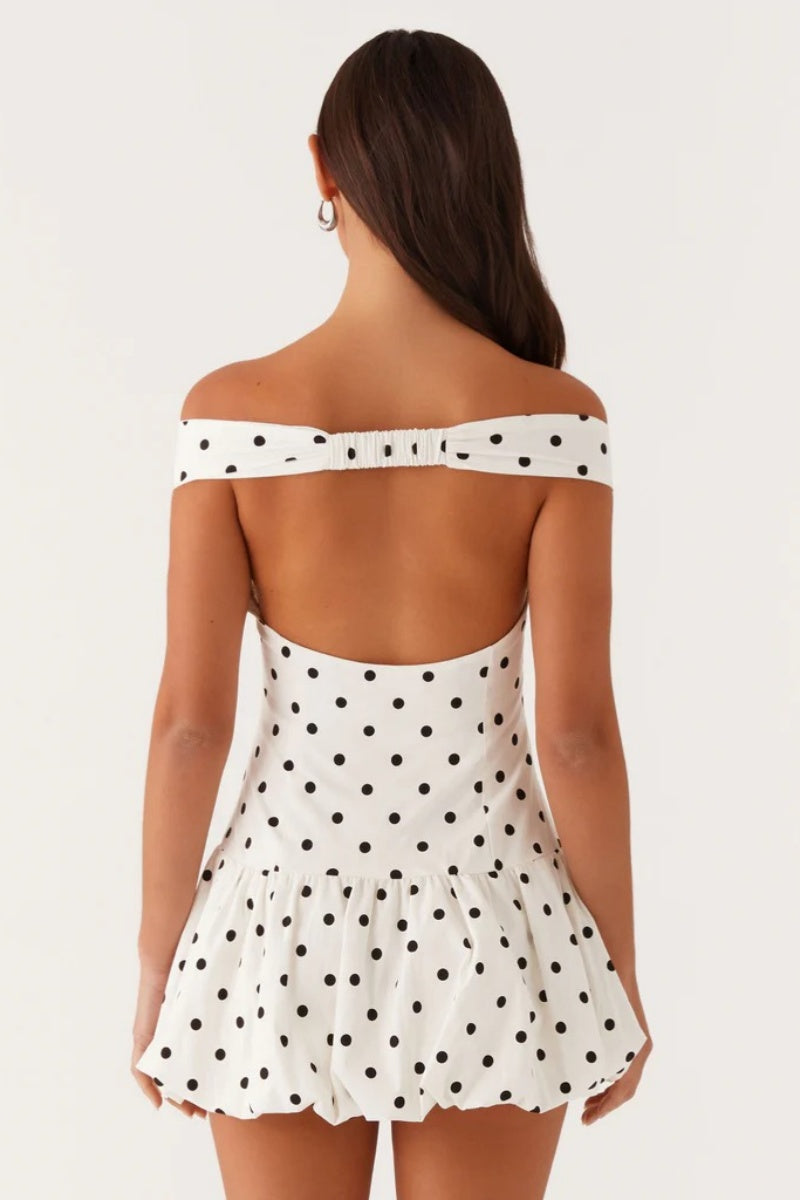 Endless Romance Off Shoulder Mini Dress