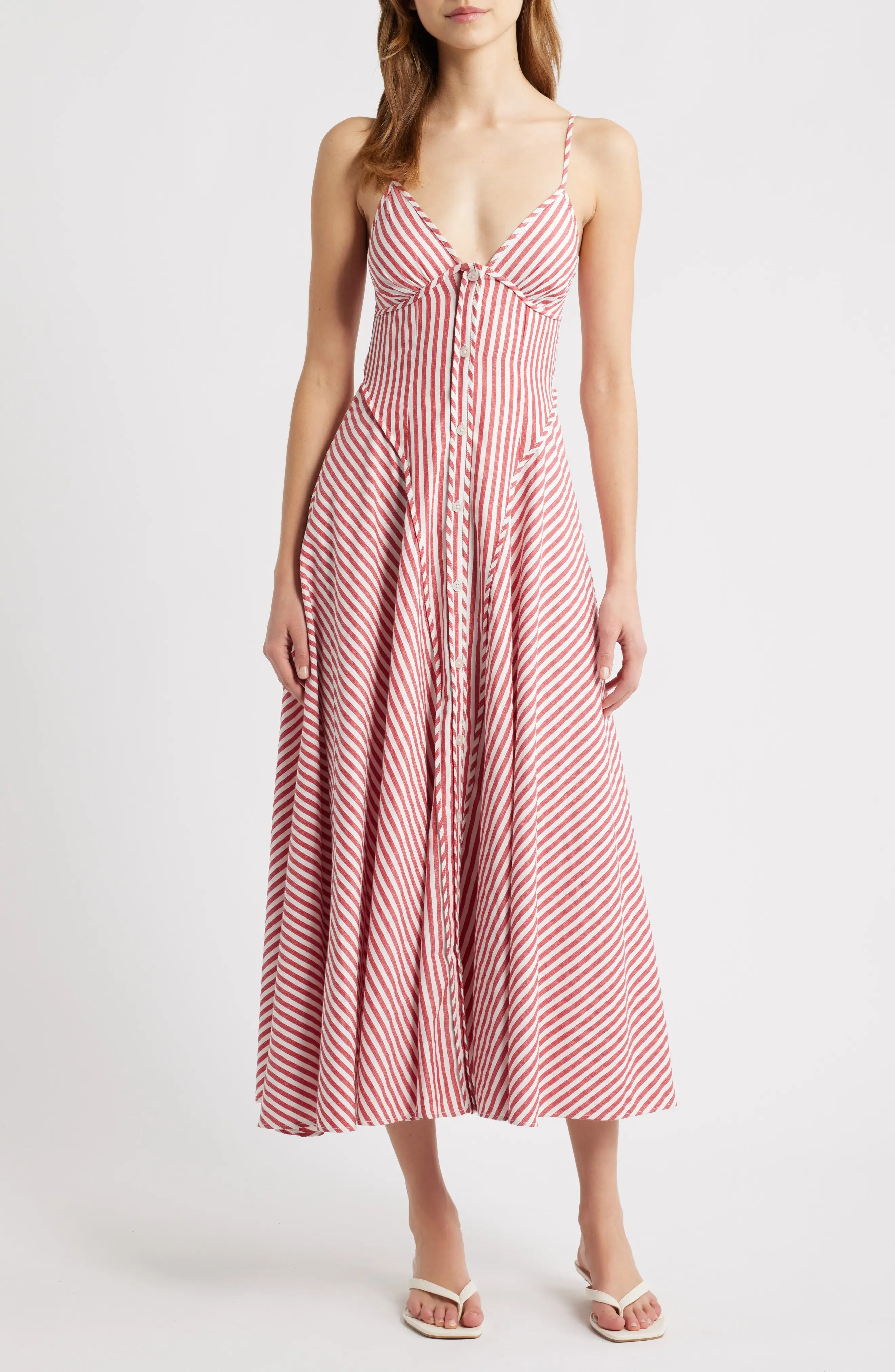 Sandfaarweg geblomt schëllerfräit Maxi-Kleed