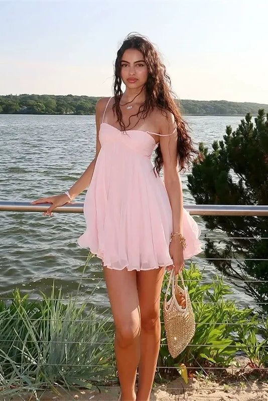 Off-The-Shoulder Camisole Mini Dress
