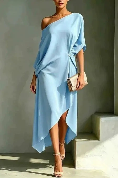 Conjunto elegante de falda de un solo hombro