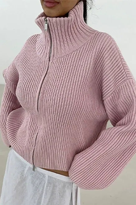 Pull Holly à fermeture éclair en quart