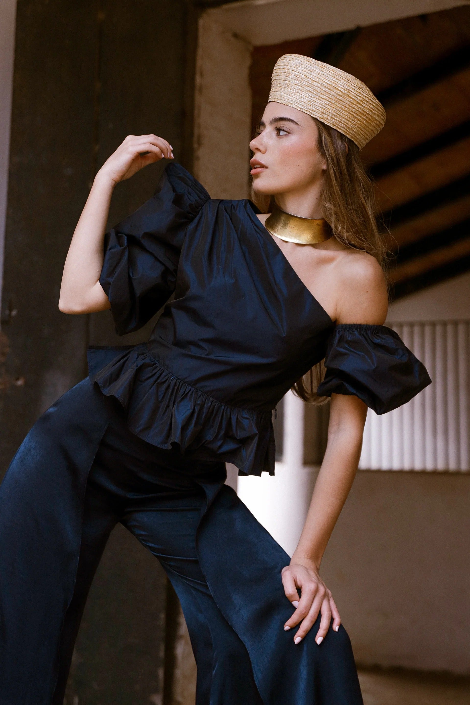 Frankie Choc Tweed Tunic Vest Sæt
