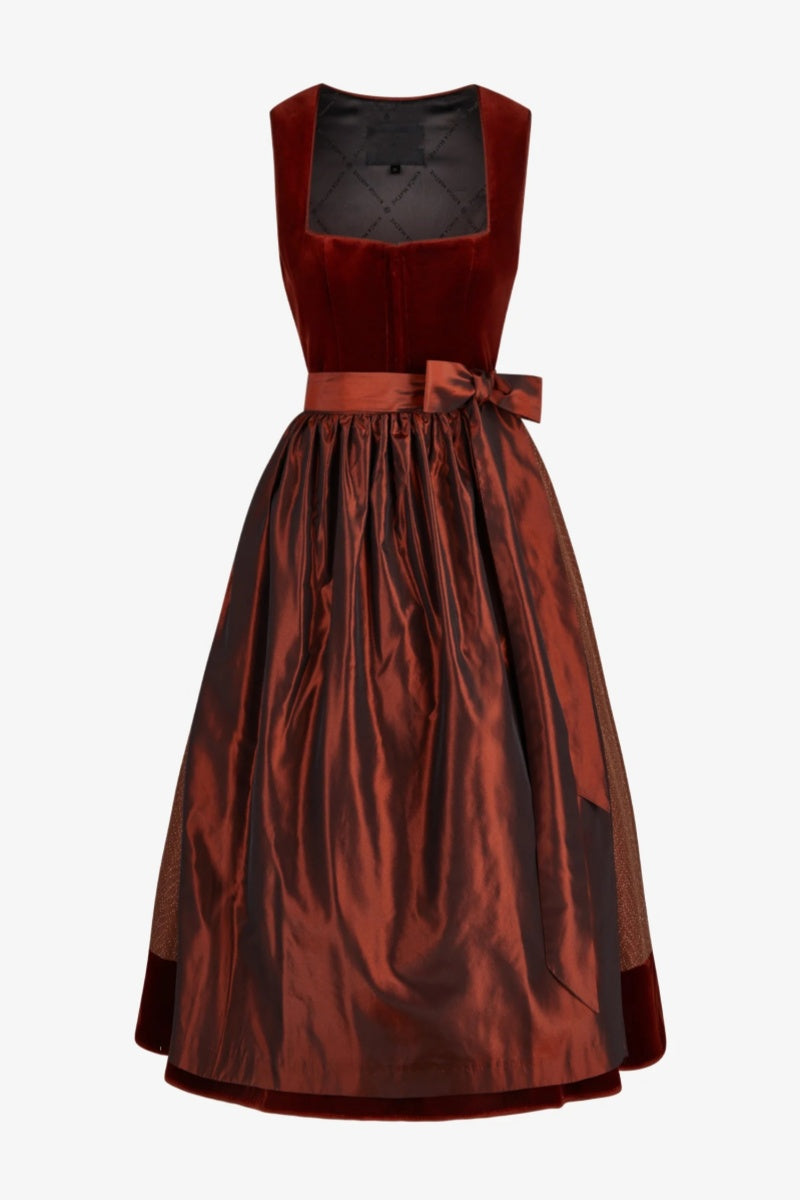 Hepburn-Style Midi Dress Set