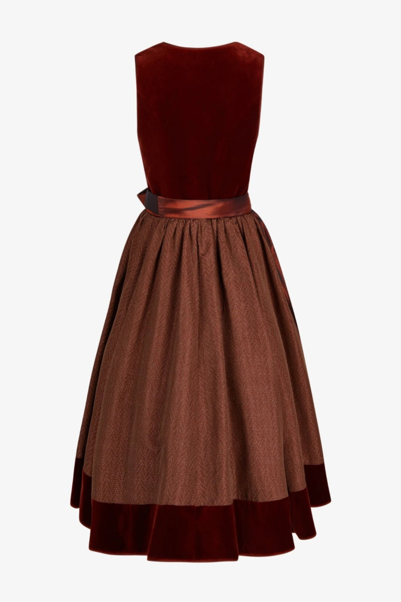 Hepburn-Style Midi Dress Set