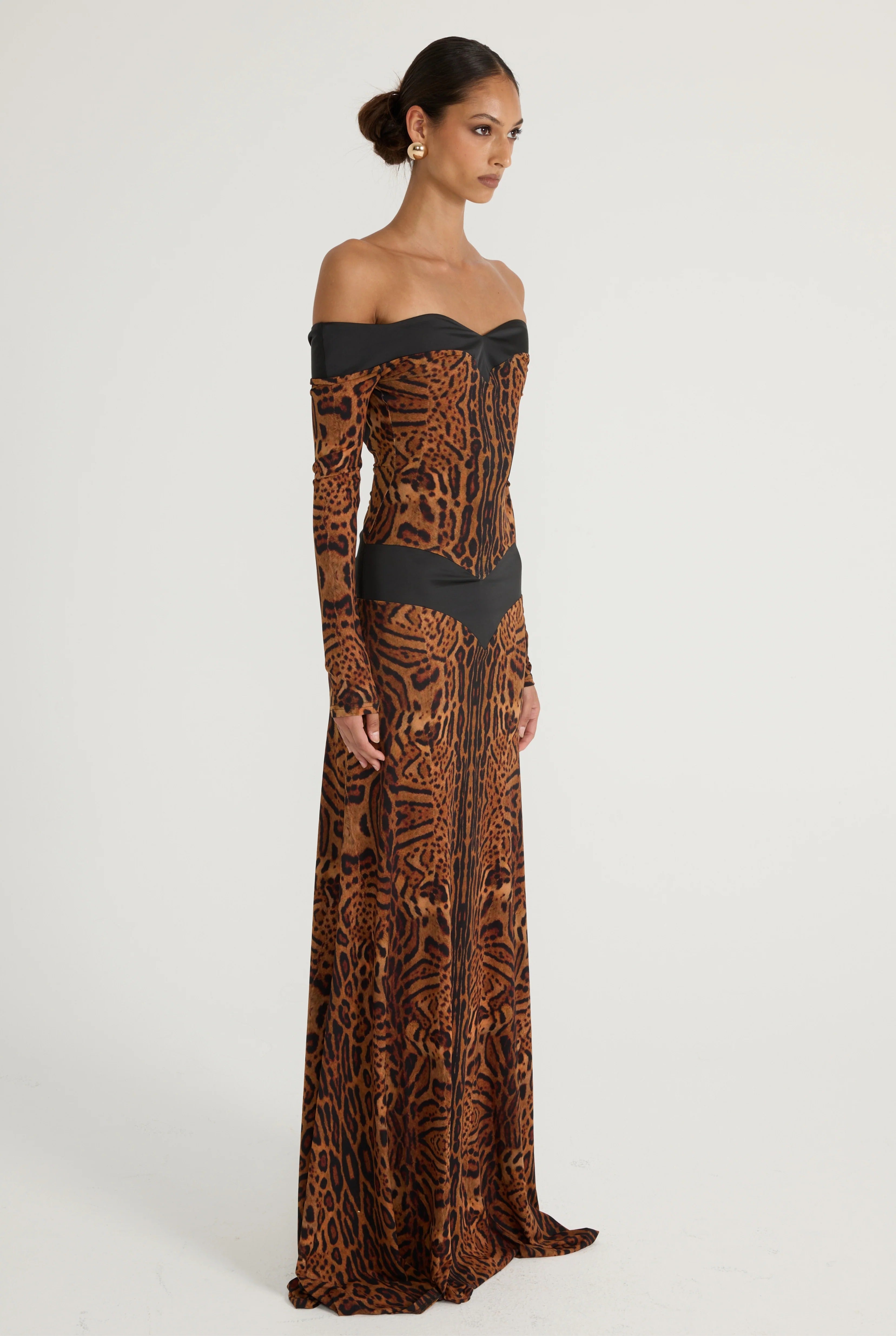 Witte Cape Flow Maxi-jurk