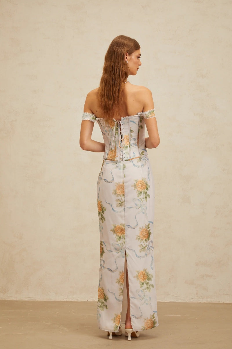 Slim-Fit Floral Print Set