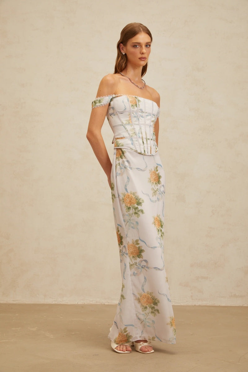 Slim-Fit Floral Print Set