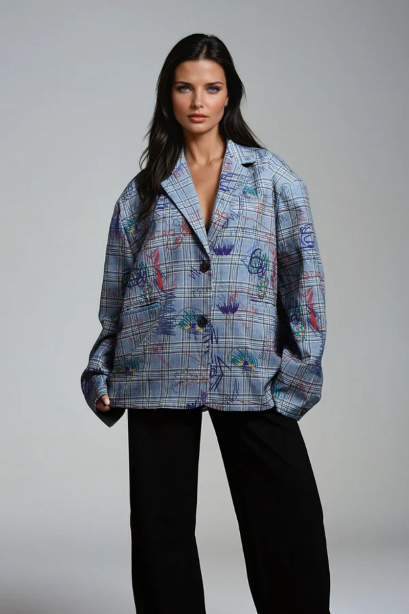 Graffiti Low-Cut Blazer