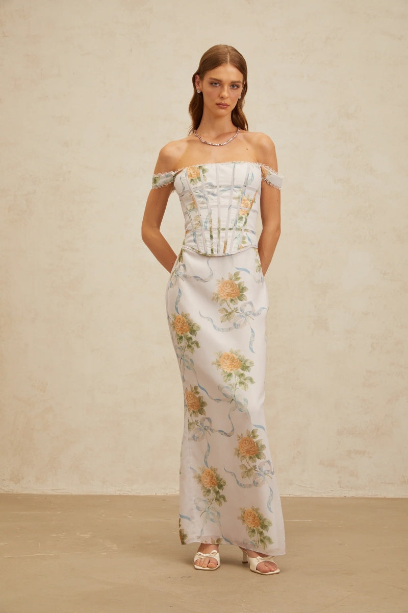 Slim-Fit Floral Print Set