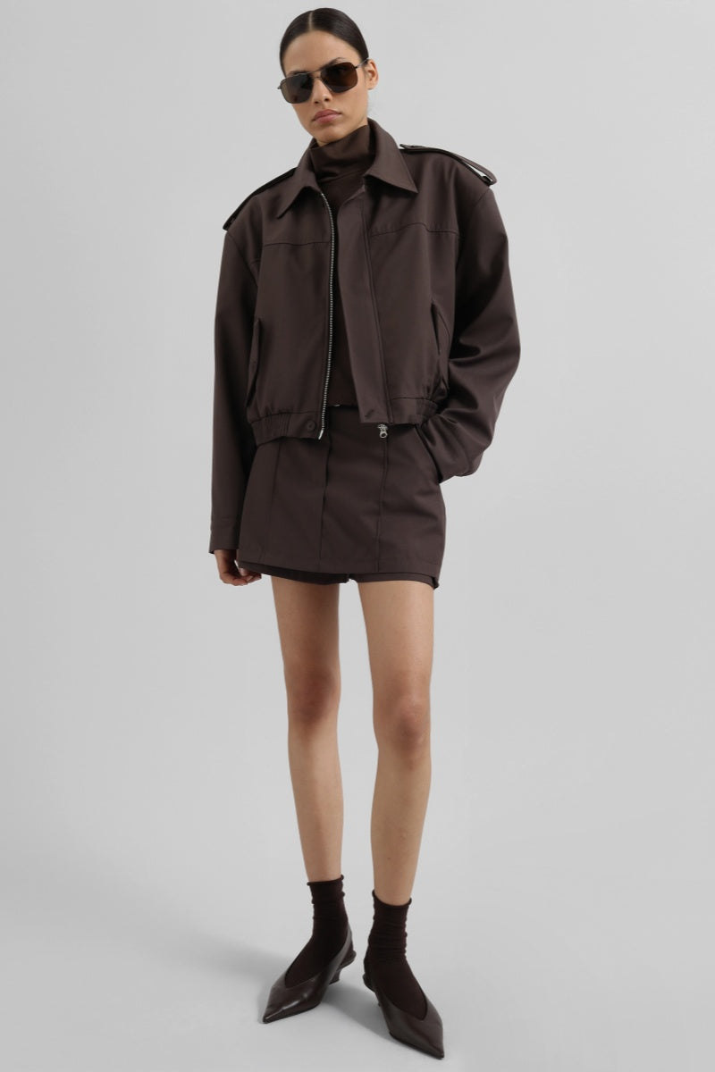 Cropped Bomber Set