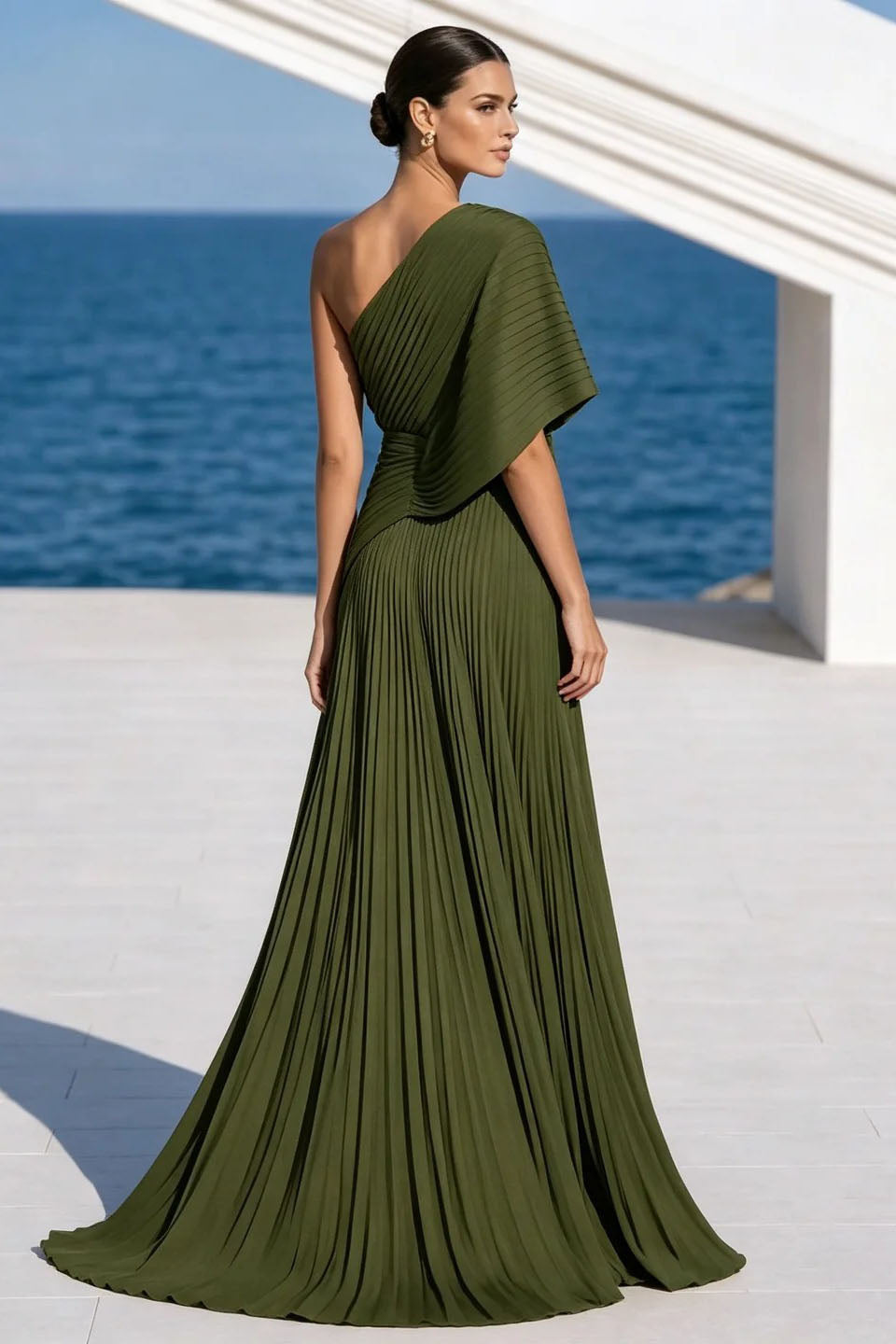 Zeitloses und Elegantes Zusammengesetztes Tüll A-Linien Maxikleid