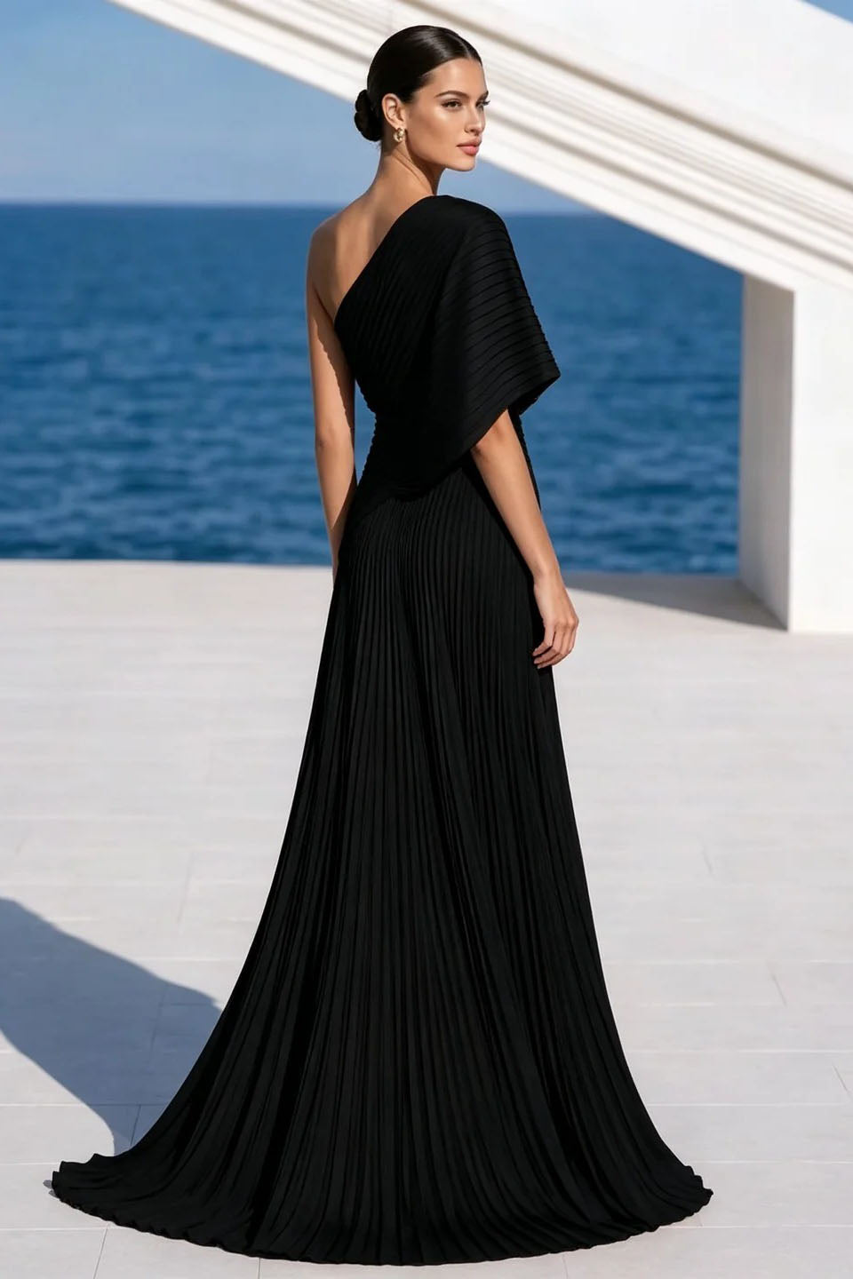 Zeitloses und Elegantes Zusammengesetztes Tüll A-Linien Maxikleid