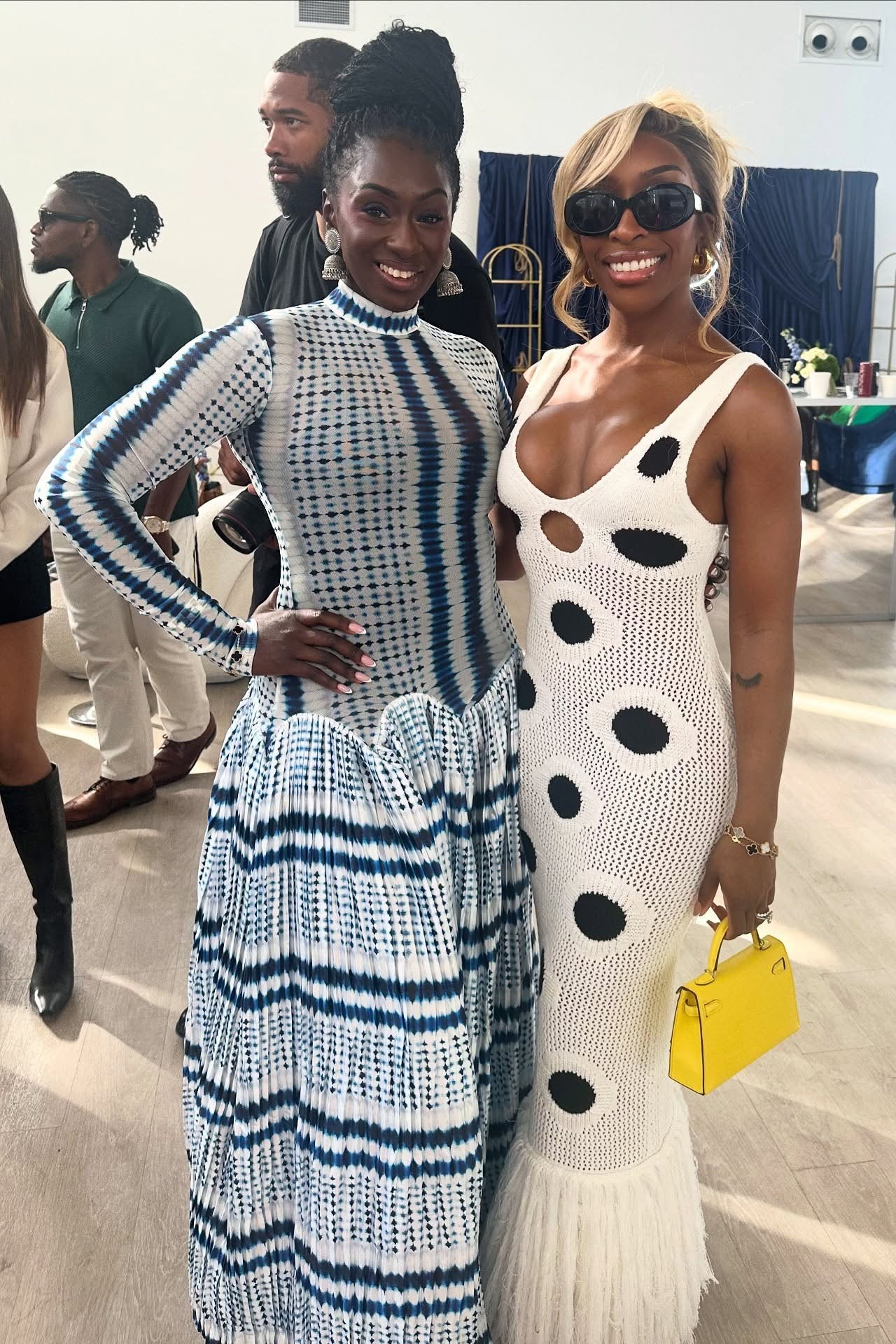 Tie-Dye Slim-Fit Hip-Enhancing Evening Gown