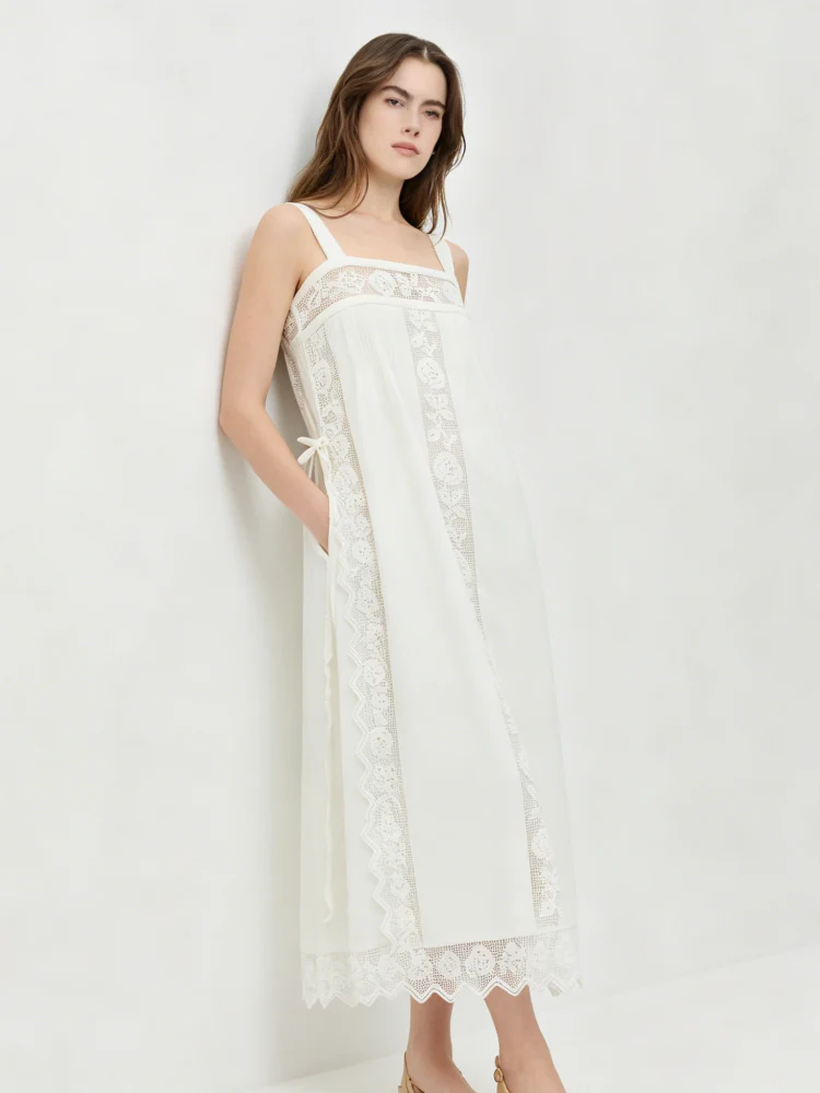 Belle Gradient Plisséiert Maxi Kleed
