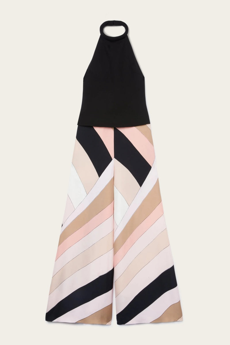 Summer Sexy Slim Backless Printed Jumpsuit