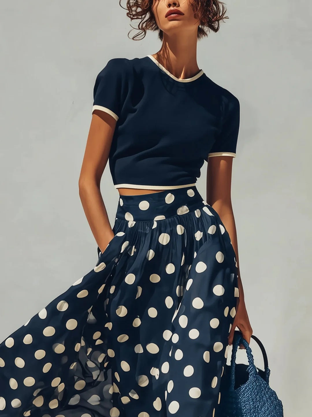 Belle Maxikleid mit Farbverlauf und Falten