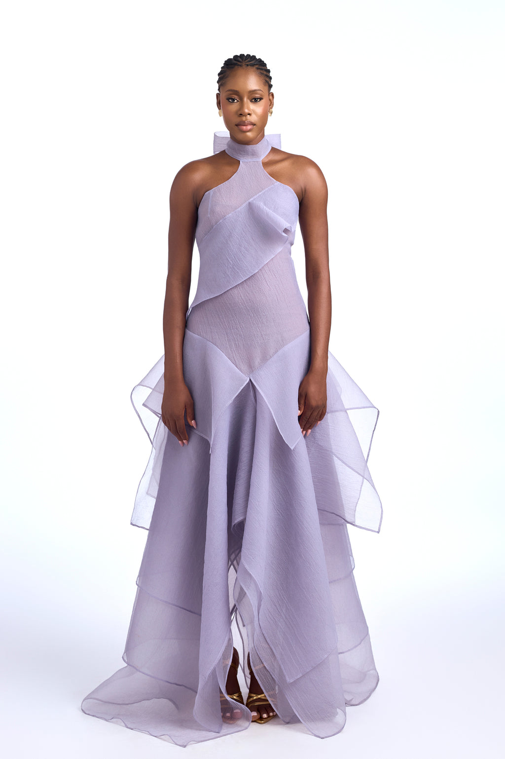 Arida Layered Bow Maxi Dress Arida Layered Bow Maxi Dress