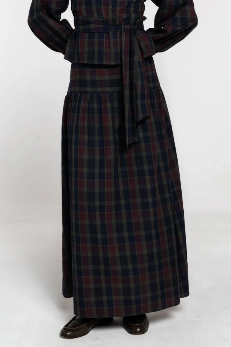 Classic Plaid Skirt Set