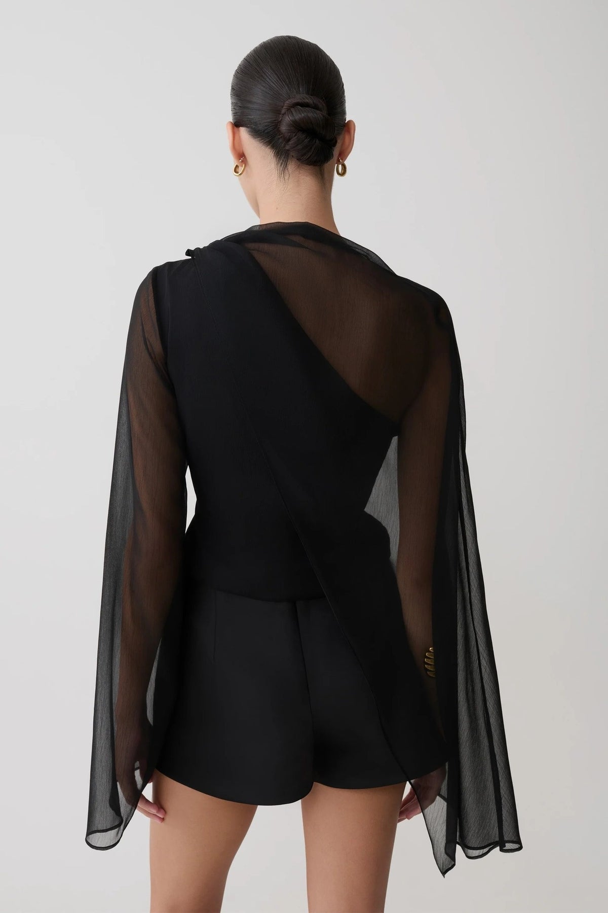 Asymmetrisches Langarmshirt