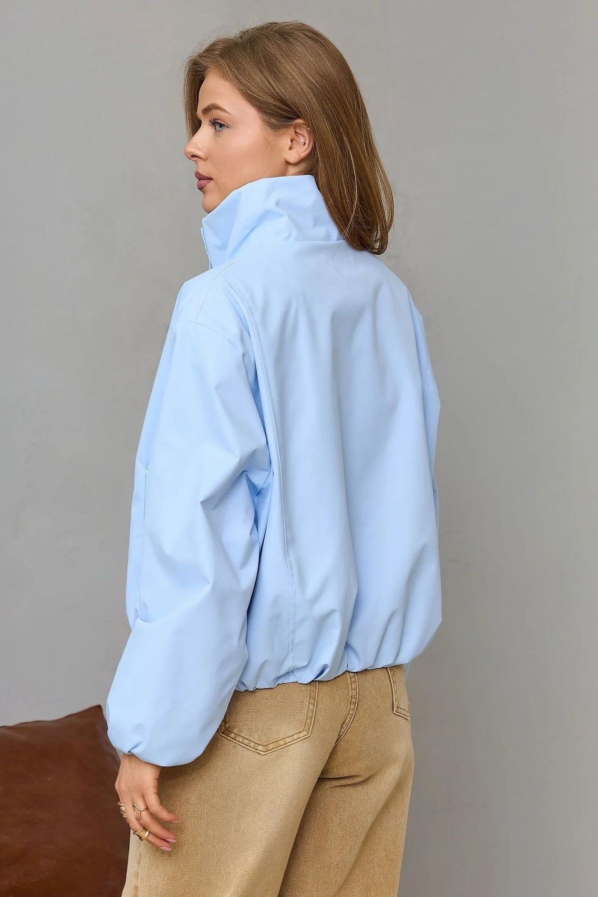 버건디 프린지 하트 블레이저 재킷