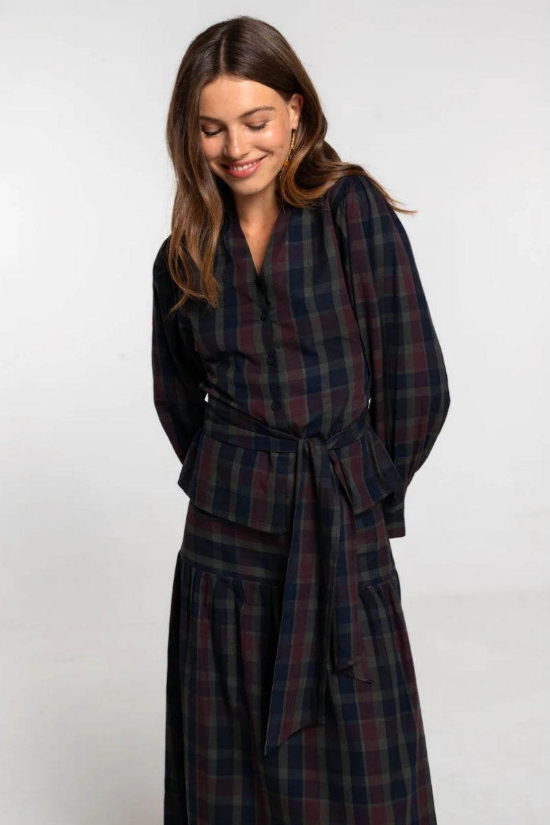 Classic Plaid Skirt Set