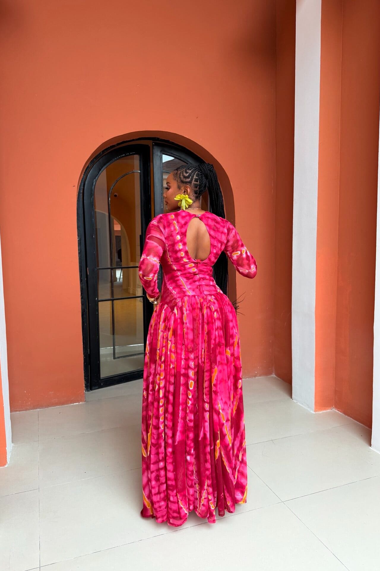 Beaded Keyhole Boho Maxi Dress