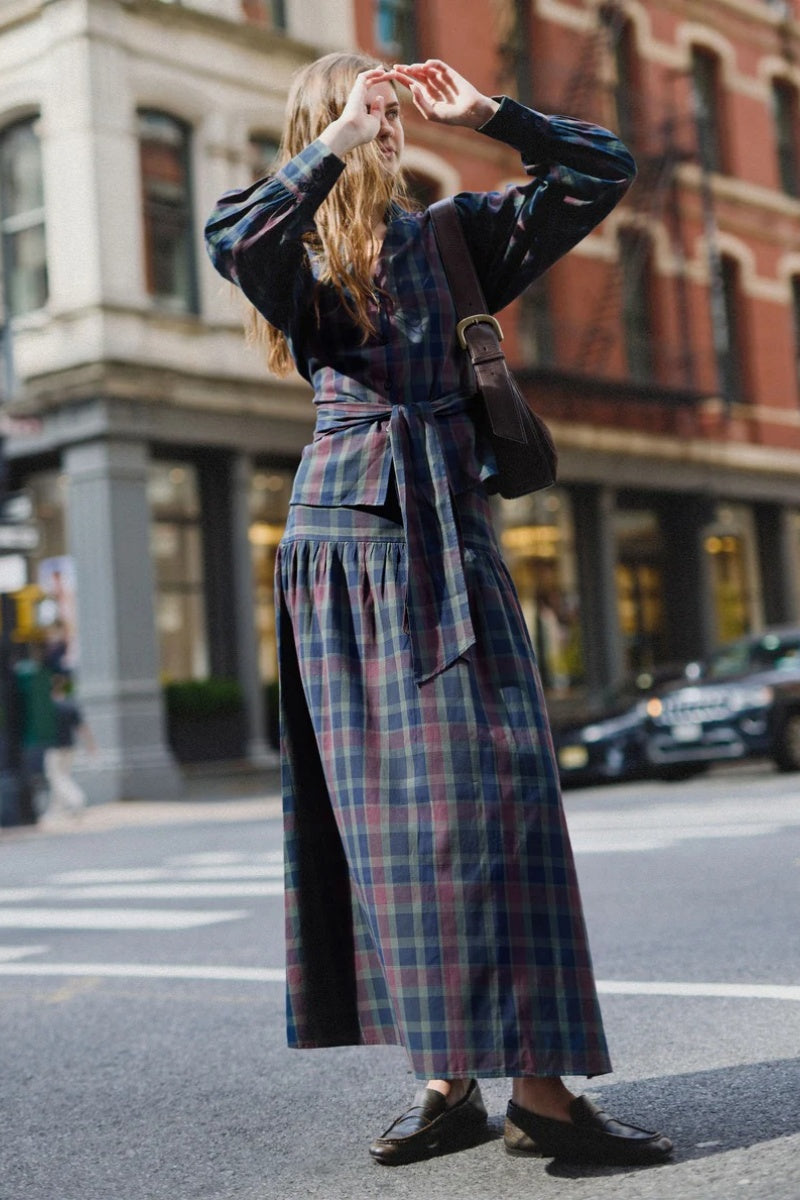 Classic Plaid Skirt Set