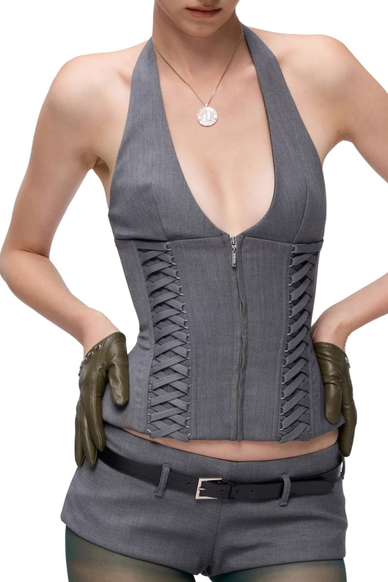 Julia Halterneck Corset Set