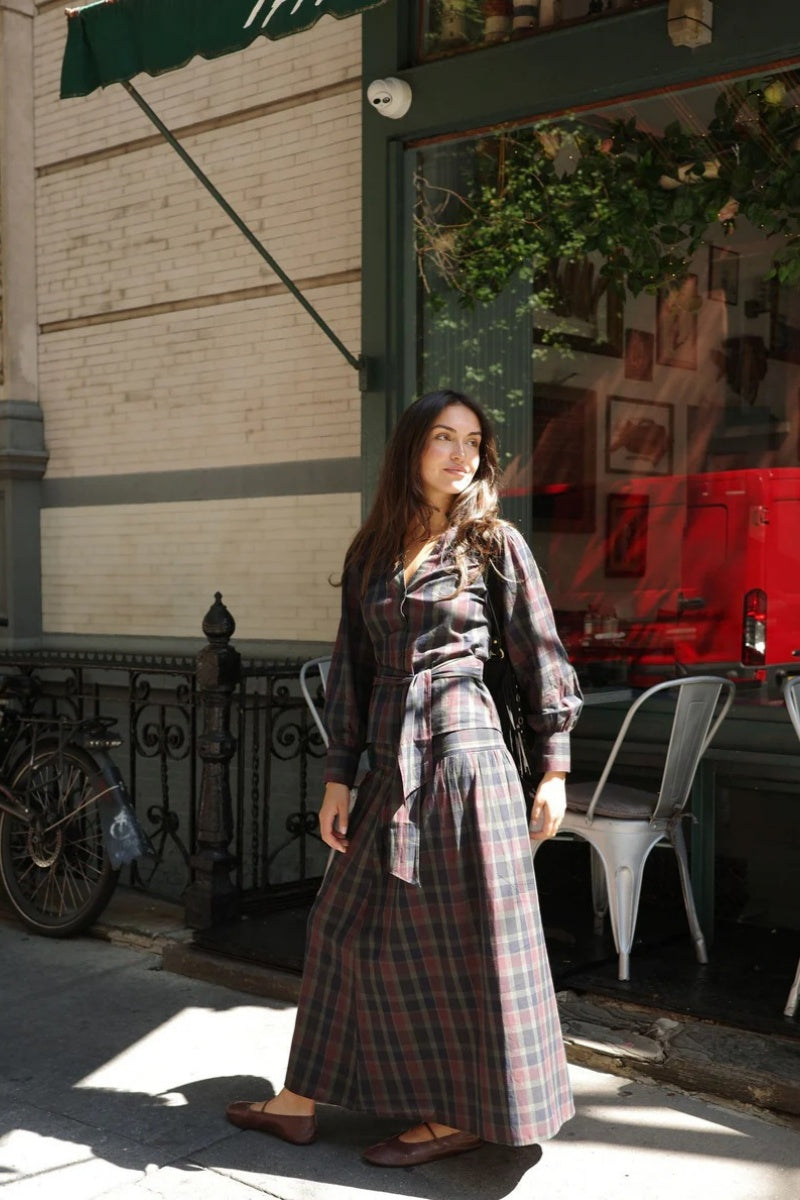 Classic Plaid Skirt Set
