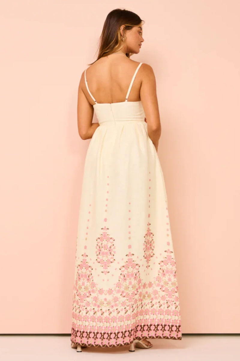 Playful Floral Maxi Dress