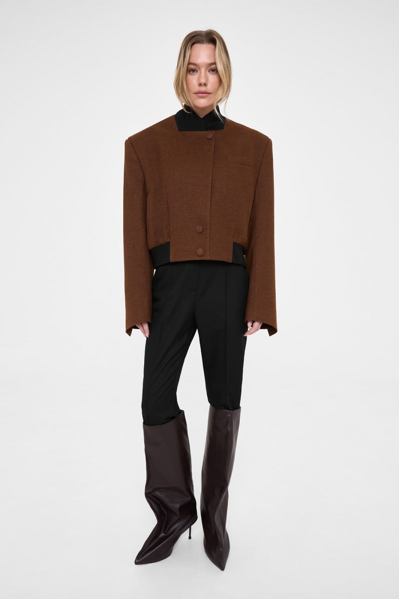 Contrast Collar Bomber Jacket