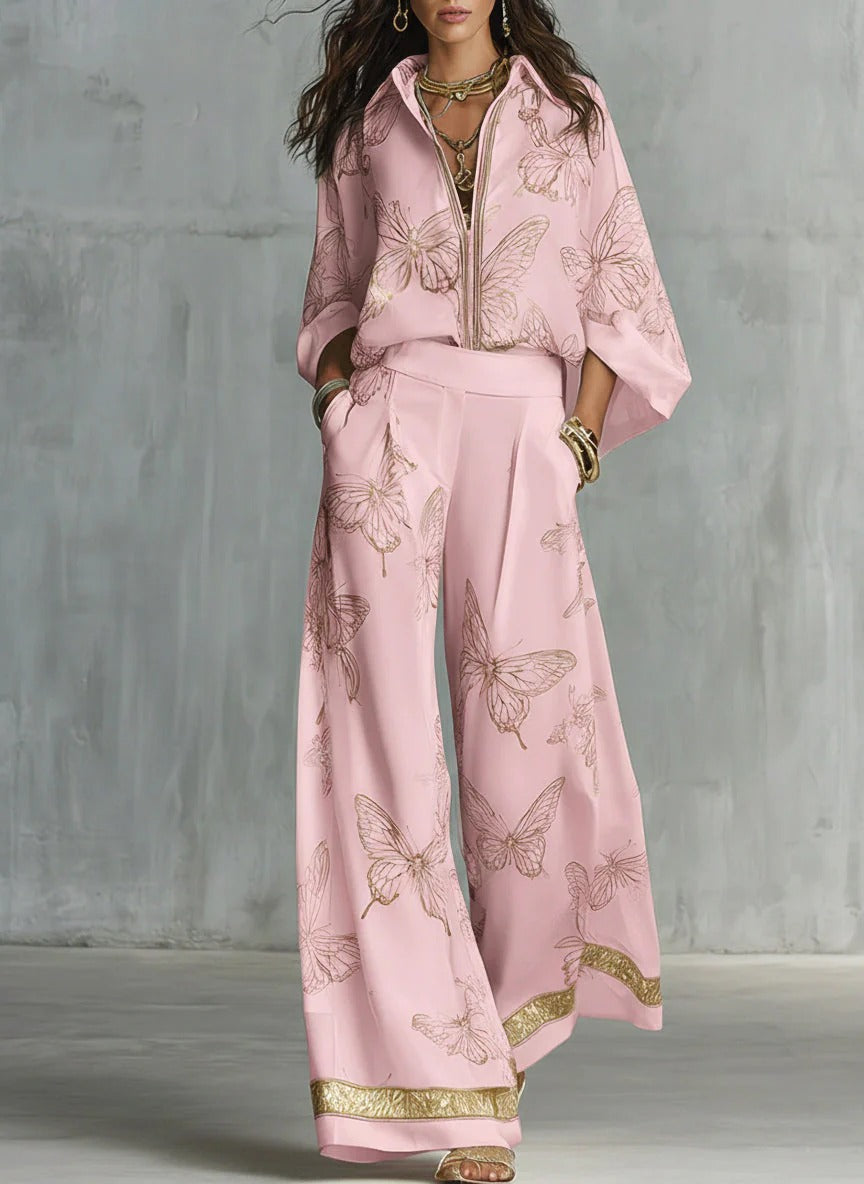 Belle Gradient Plisséiert Maxi Kleed