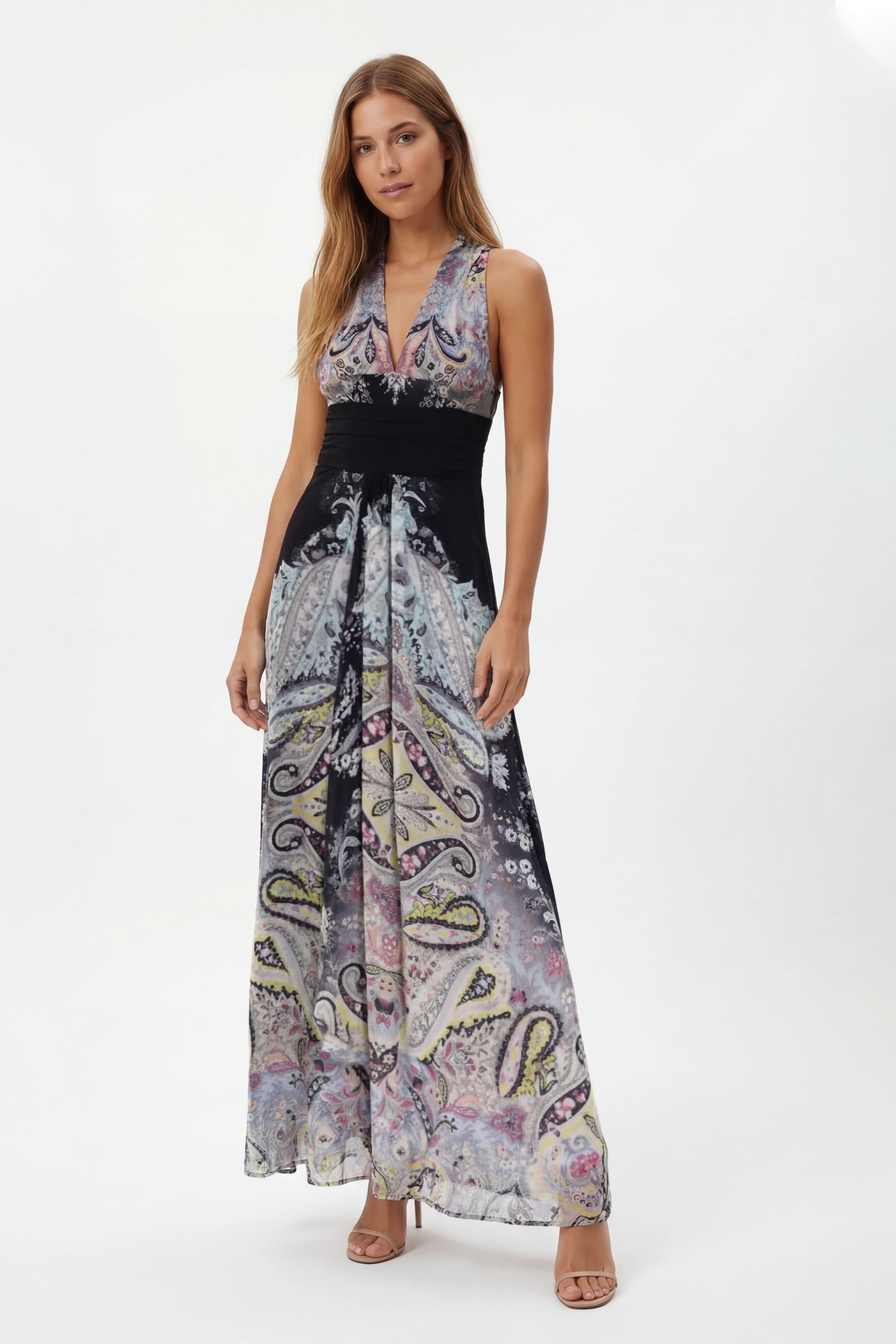 Halter-Maxikleed mat Konschtprint
