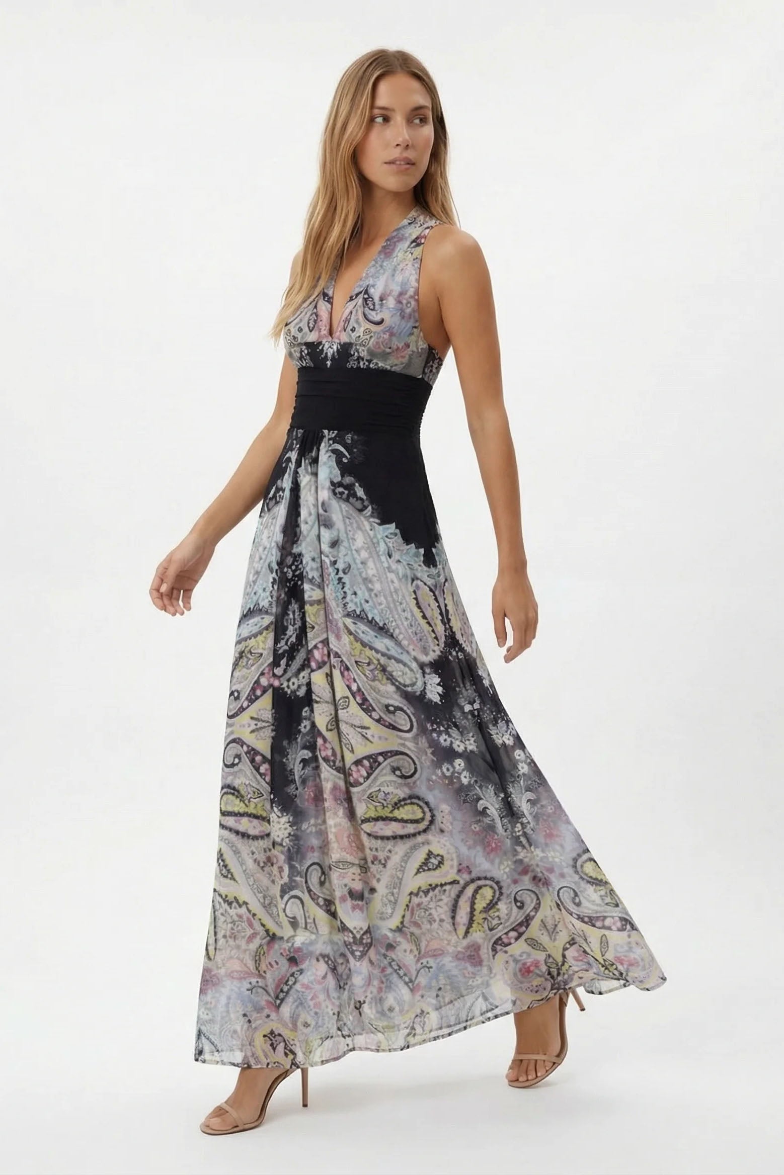 Halter-Maxikleed mat Konschtprint