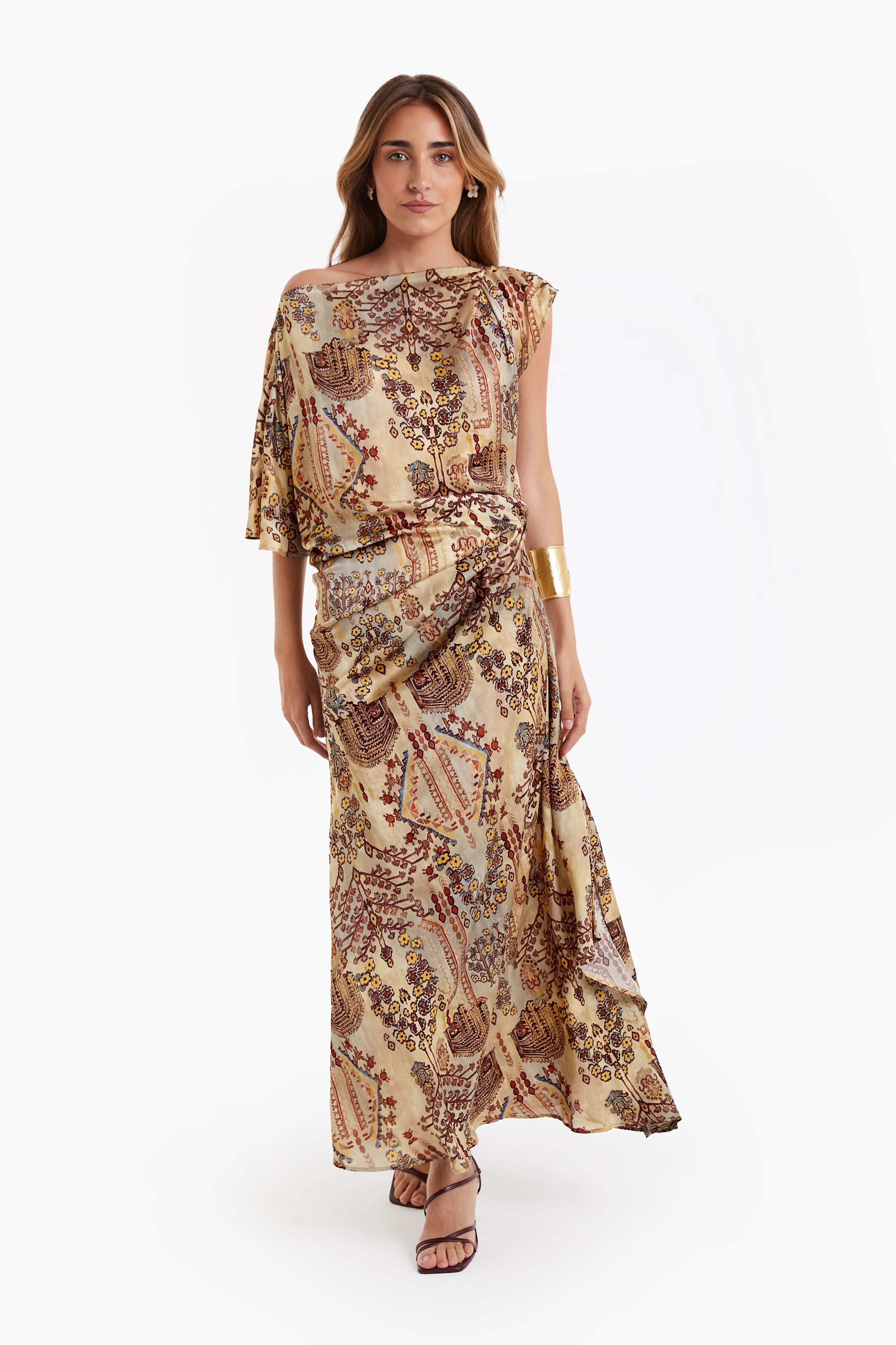 Bohemian Resort Elegance Midi Dress