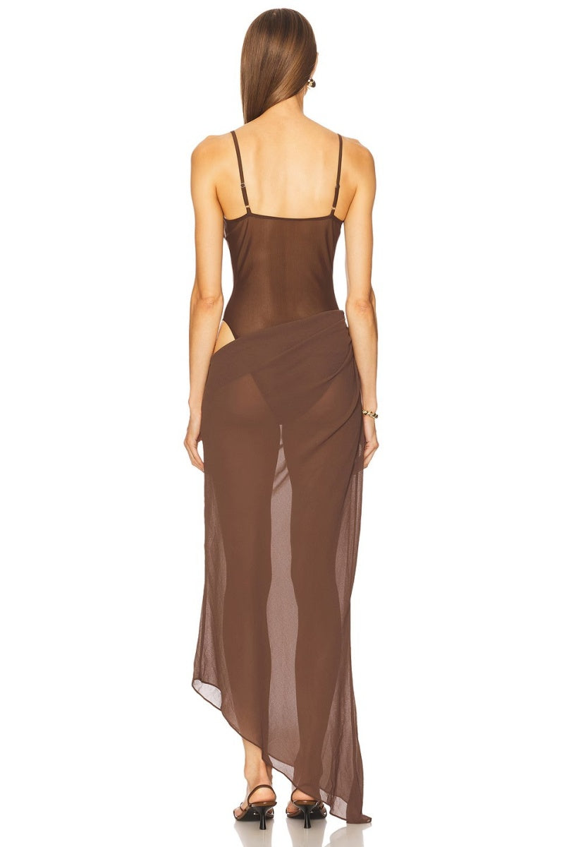 Sexy Mesh Maxi Dress