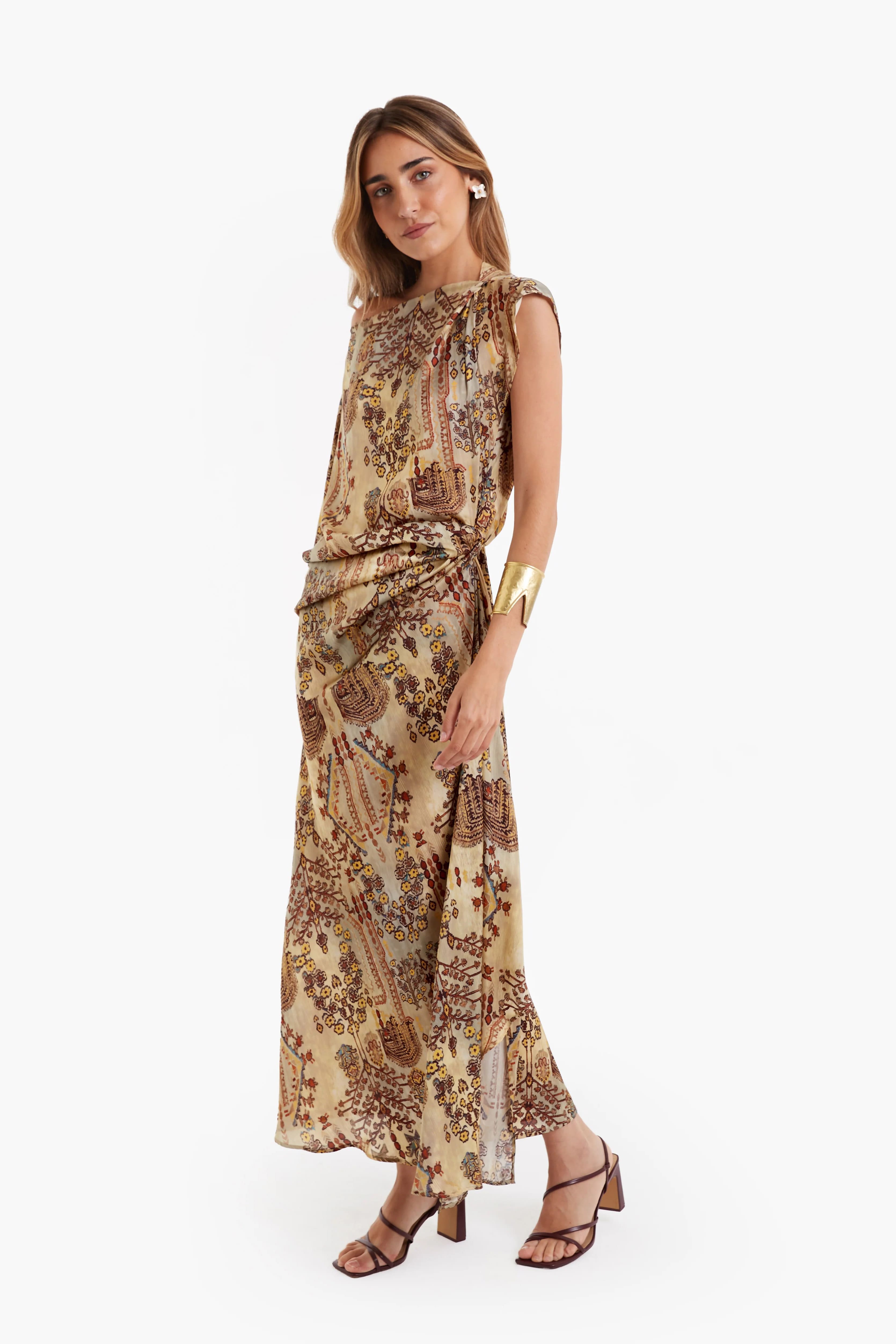 Bohemian Resort Elegance Midi Dress