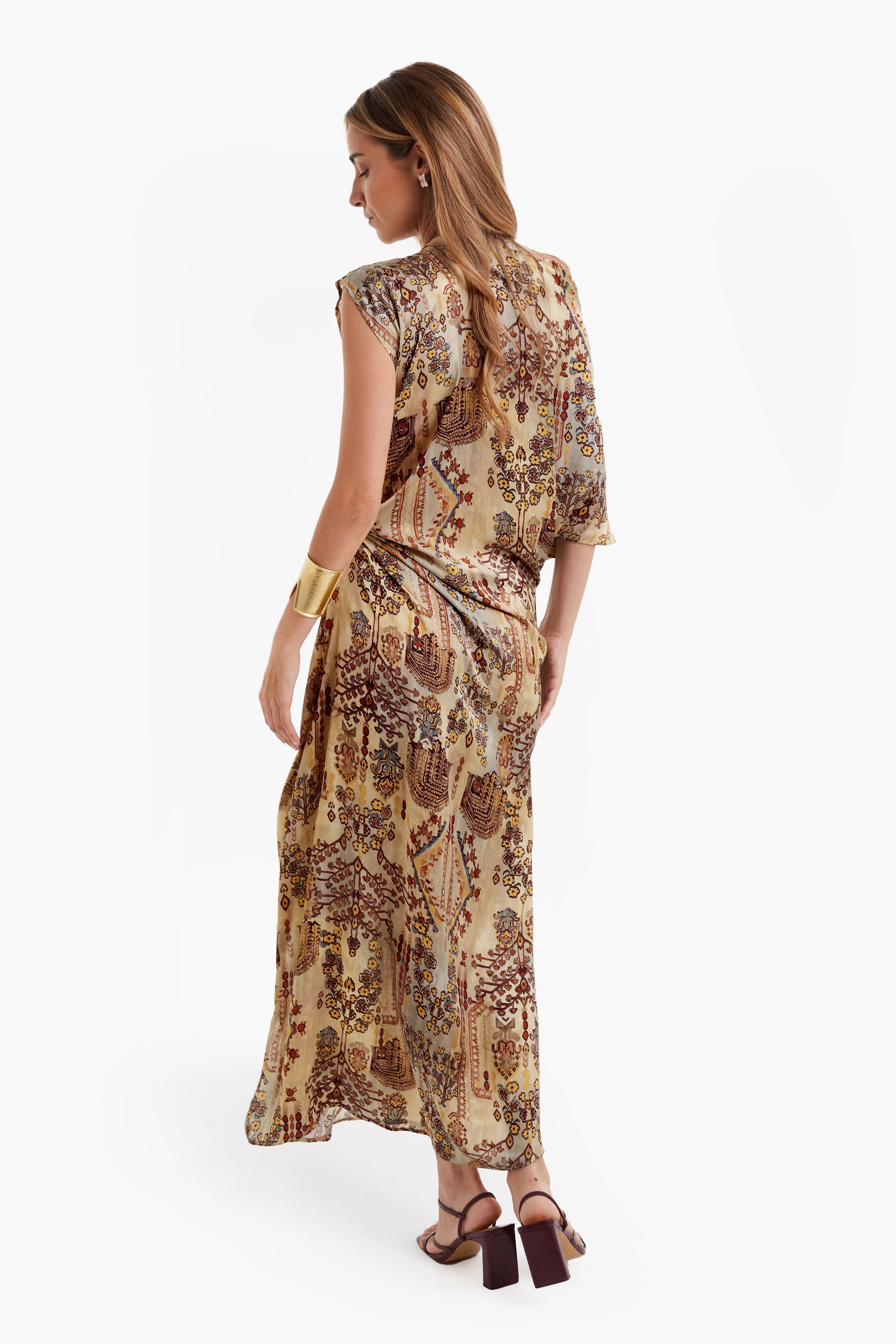Bohemian Resort Elegance Midi Dress