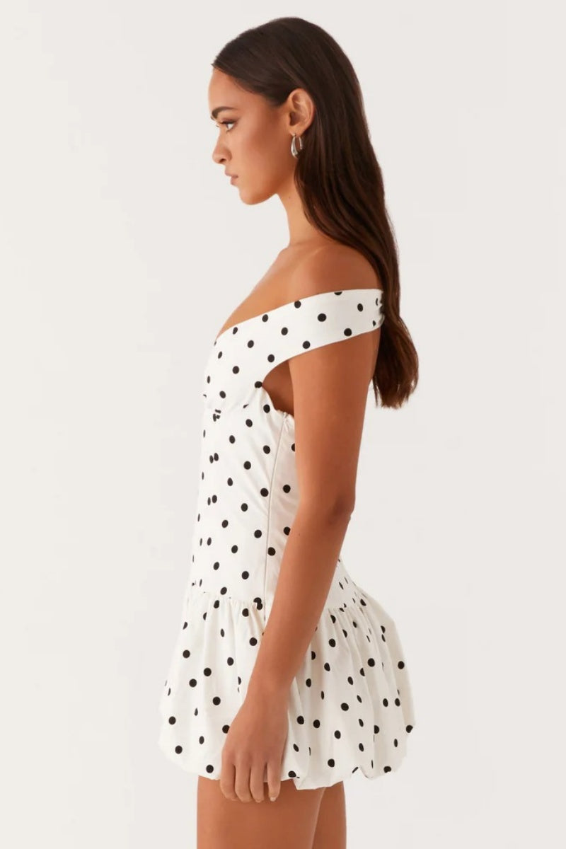 Endless Romance Off Shoulder Mini Dress