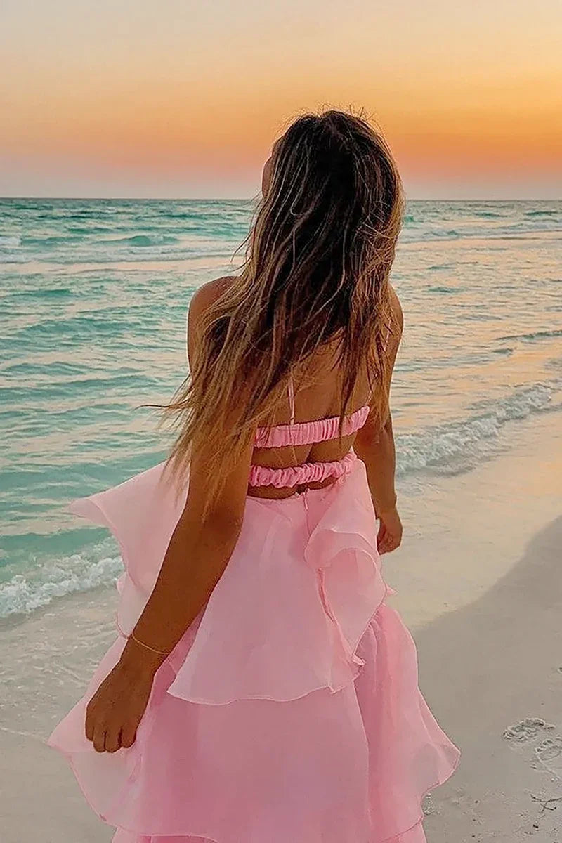 Shayla Maxiklänning - Rosa