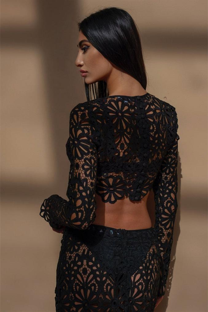 레나 플로럴 홀로우 아웃 세트