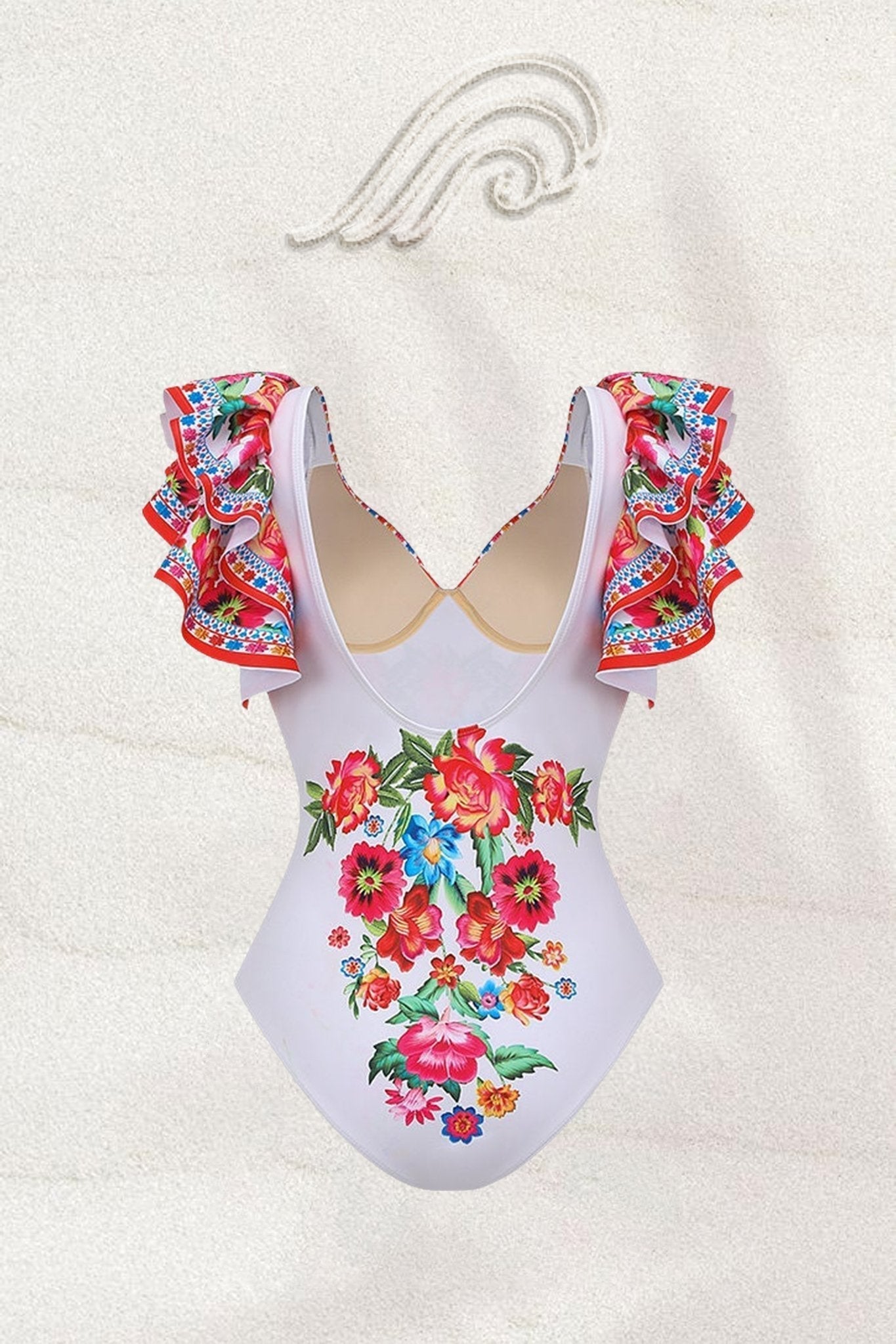 Livia Vintage Bloemenprint Tweedelige Zwemset