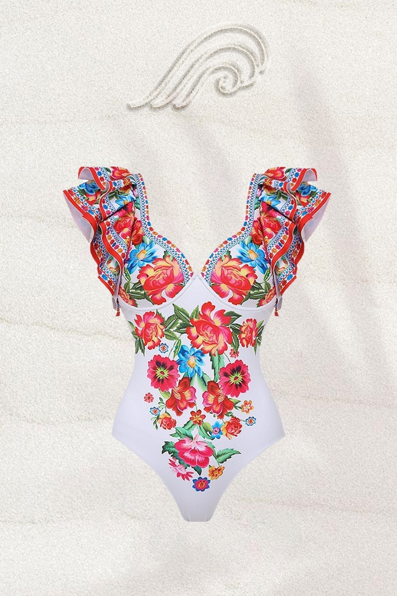 Livia Vintage Bloemenprint Tweedelige Zwemset