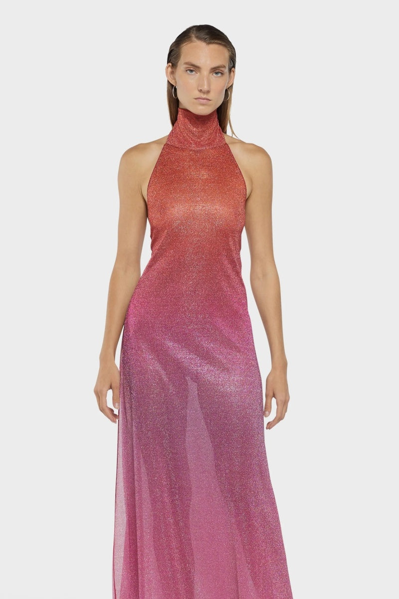 Oséree Orange Lumière Maxi Dress