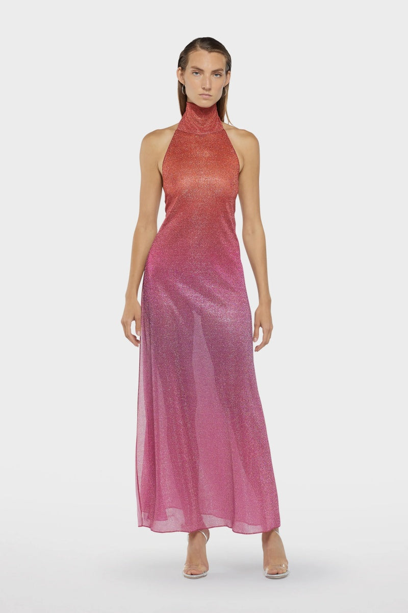 Oséree Orange Lumière Maxi Dress