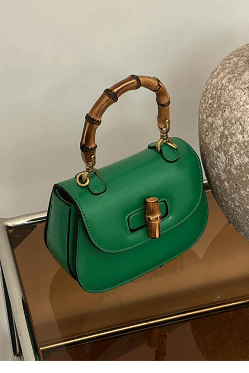 Borsa da sella con manico in bambù Riva