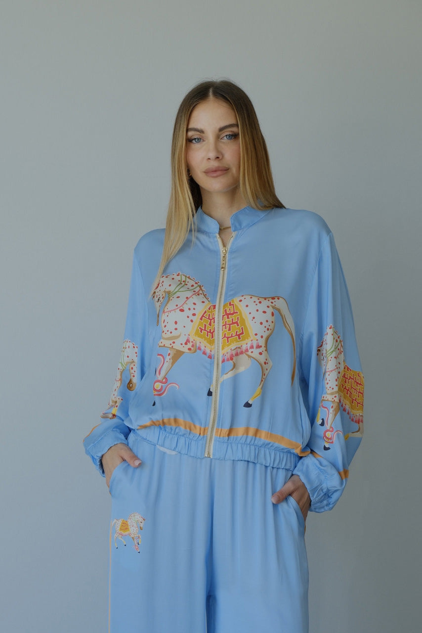 Vintage At Baskılı Eşofman Takımı Seti