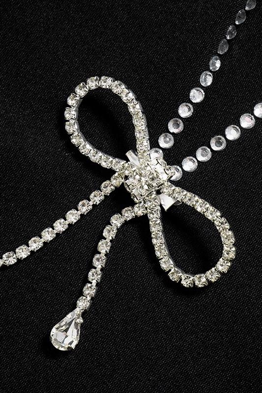 Thera V-hals Diamante Minikjole