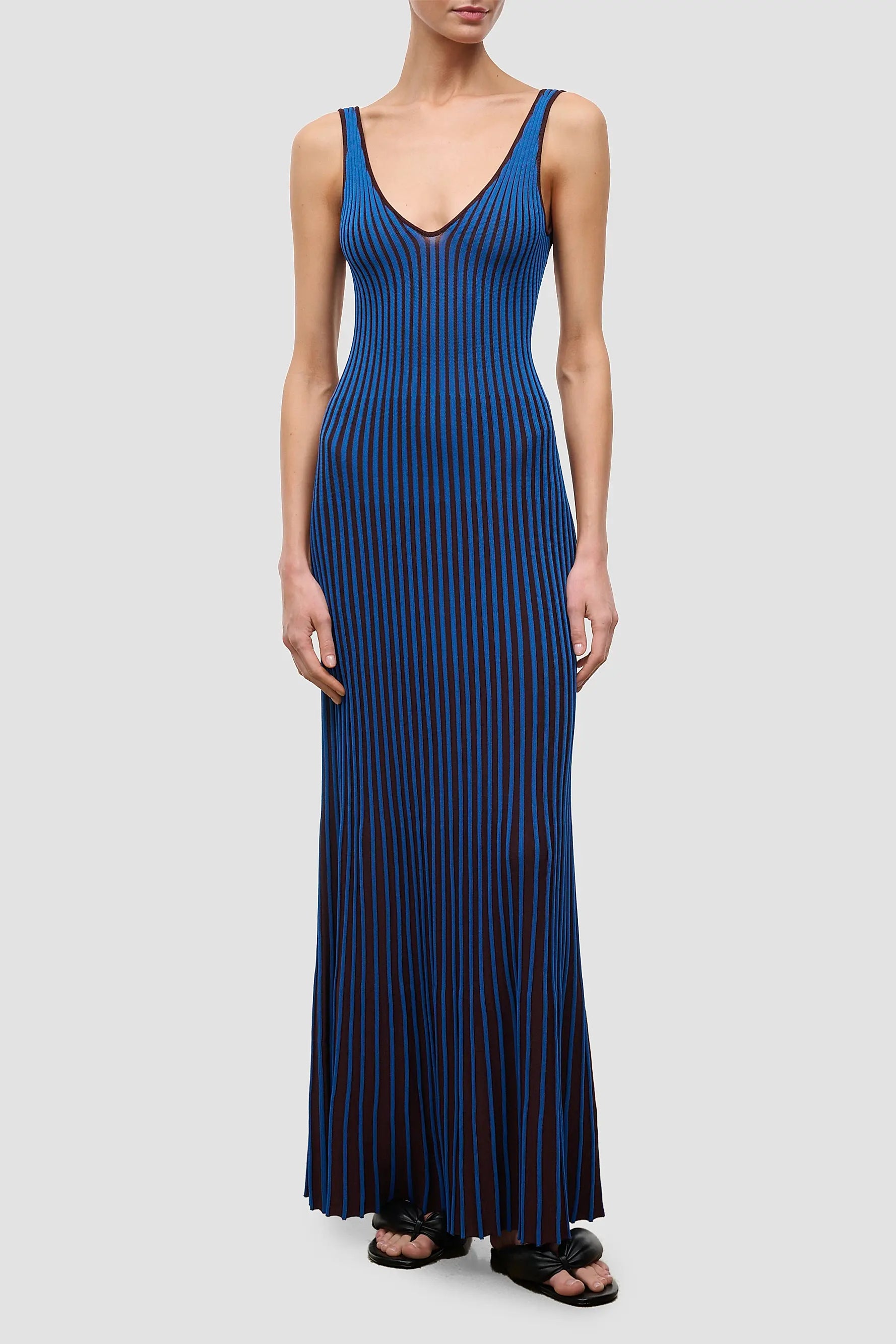 Skládané maxi šaty Belle Gradient