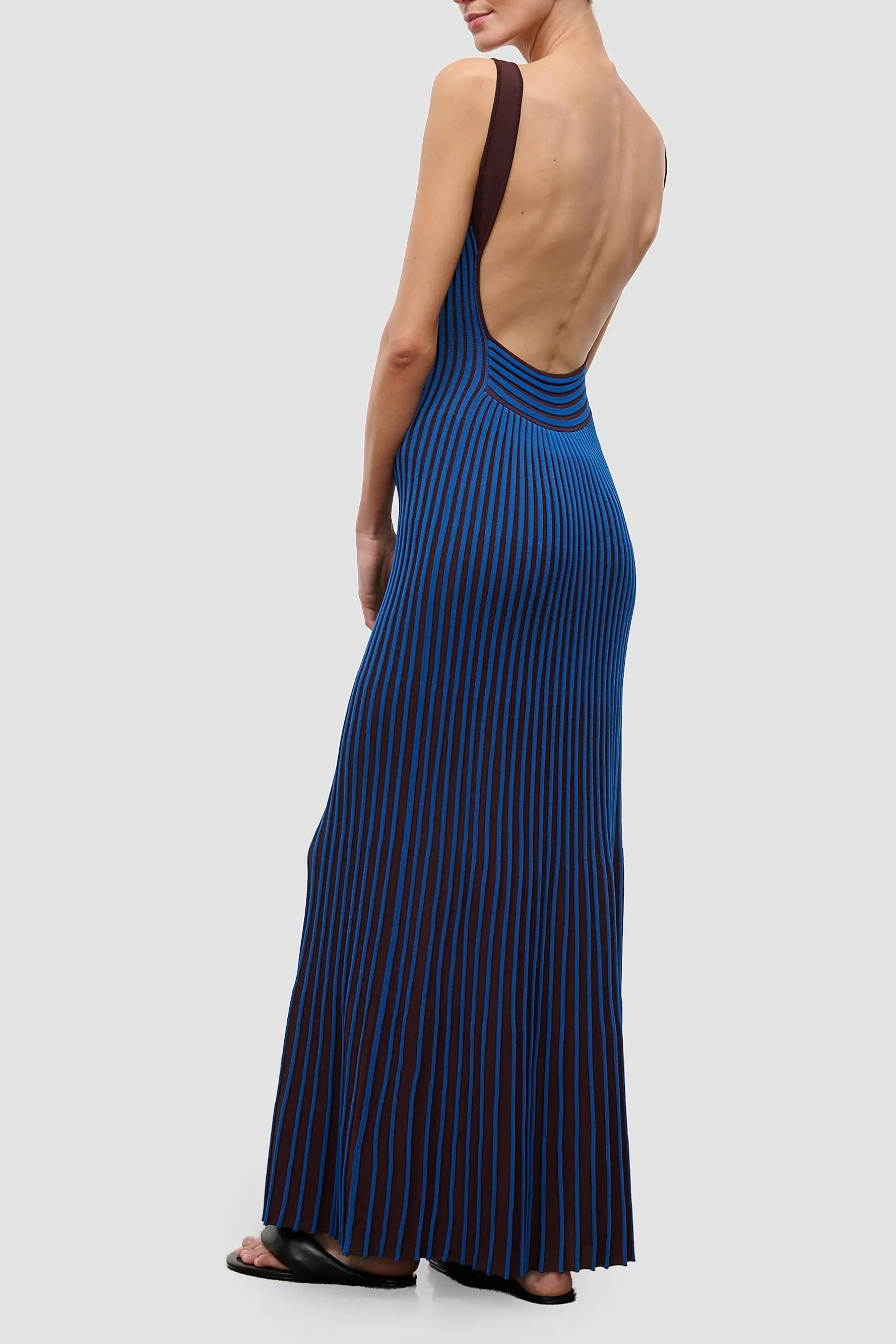 Skládané maxi šaty Belle Gradient